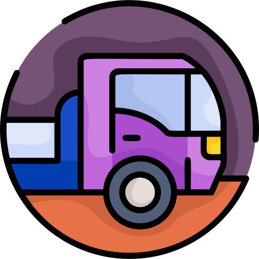 camión de reparto Generic color lineal-color icono