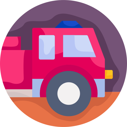 wóz strażacki Generic color fill ikona