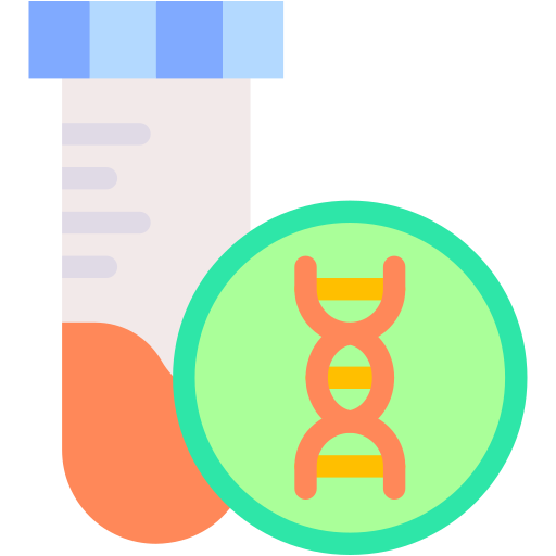 DNA Test Generic color fill icon