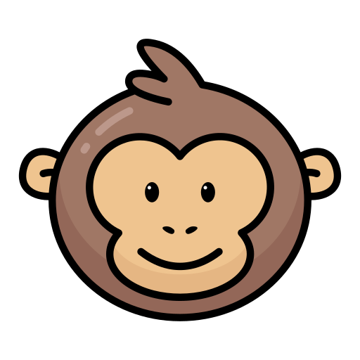 Monkey Generic color lineal-color icon