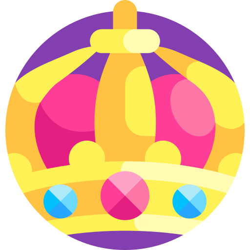 Crown Detailed Flat Circular Flat icon
