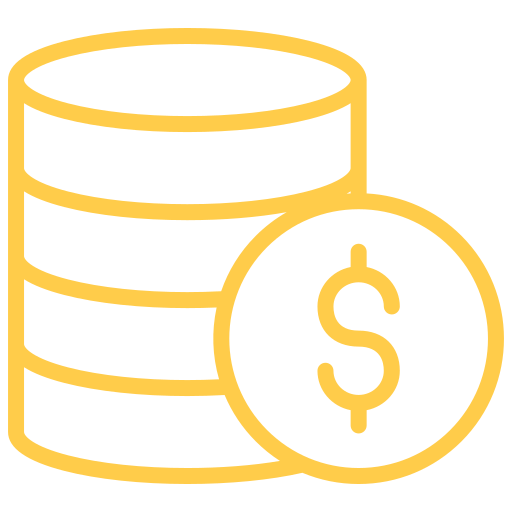 Coin stack Generic color outline icon