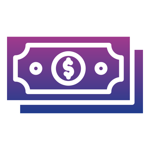 geld Generic gradient fill icoon