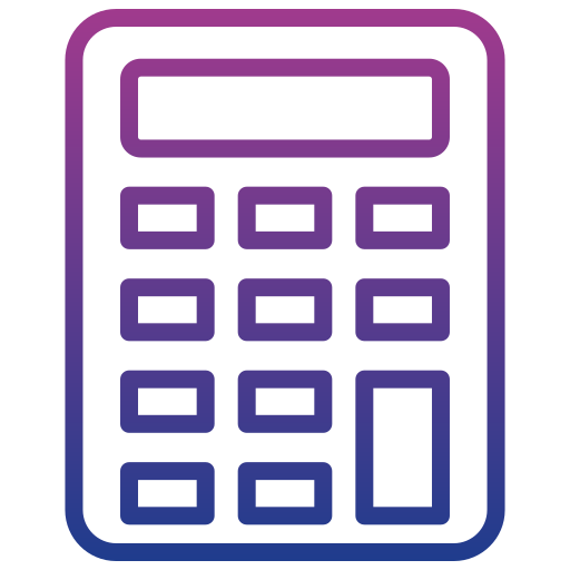 calculadora Generic gradient outline icono