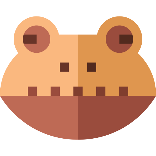 dymiąca żaba z dżungli Basic Straight Flat ikona
