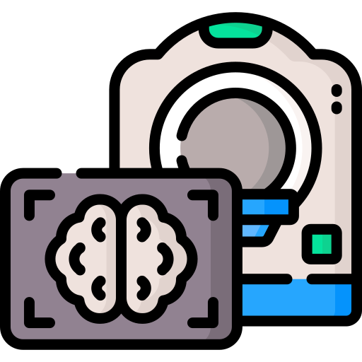 Brain imaging Special Lineal color icon