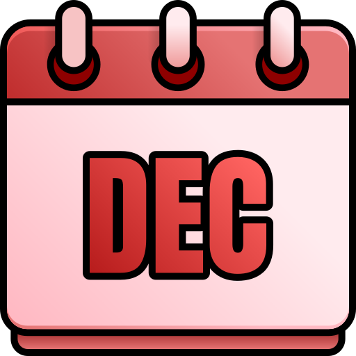 December Generic gradient lineal-color icon