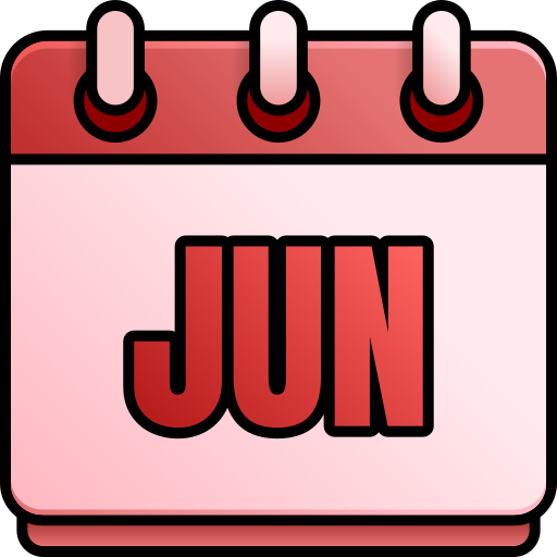 June Generic gradient lineal-color icon