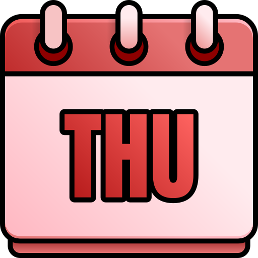 Thursday Generic gradient lineal-color icon