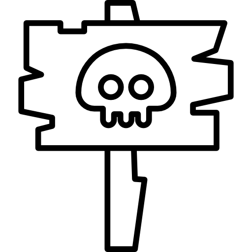 signo de muerte  icono