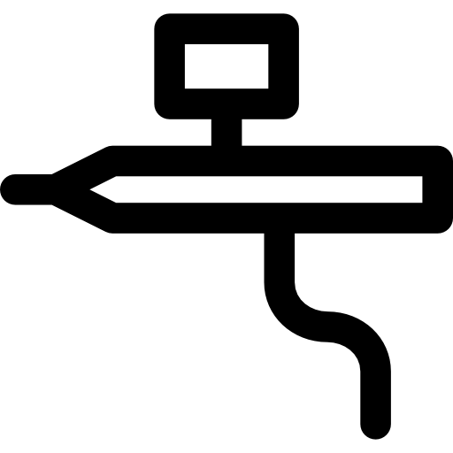 natryskiwacz Curved Lineal ikona