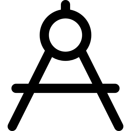 brújula Curved Lineal icono