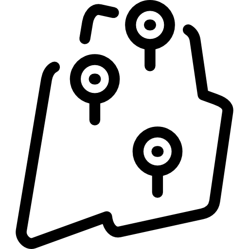 핀이있는 영역 Special Lineal icon