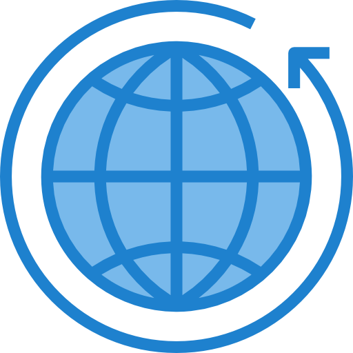 À l'échelle mondiale itim2101 Blue Icône