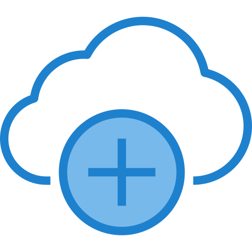 Cloud computing itim2101 Blue icon