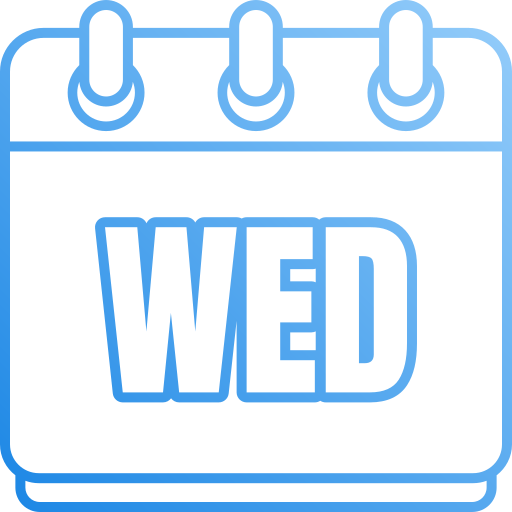 Wednesday Generic gradient outline icon