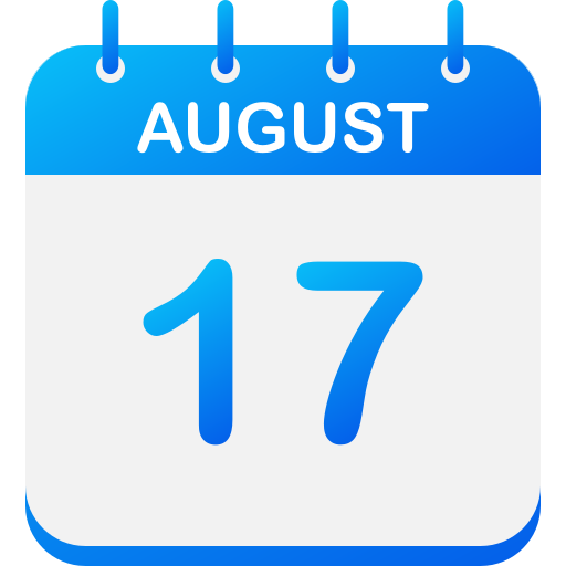 August 17 Generic gradient fill icon