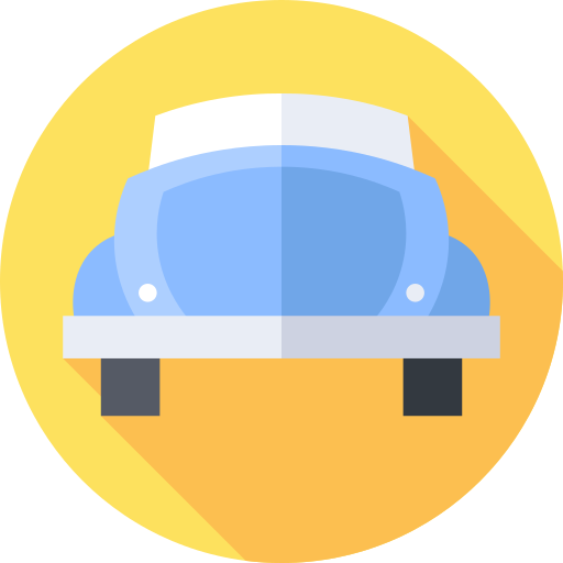 차 Flat Circular Flat icon