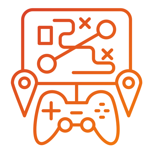 Game map Generic gradient outline icon