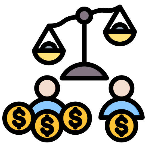 disuguaglianza Generic color lineal-color icona