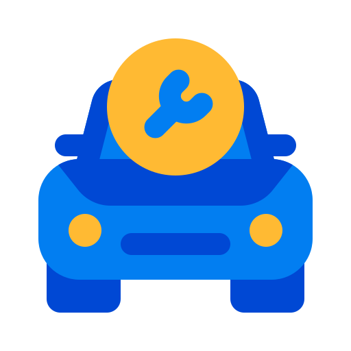 usługi samochodowe Generic color fill ikona
