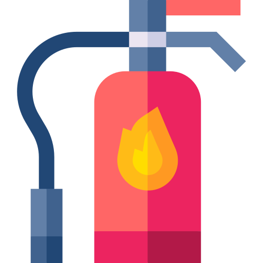 Fire extinguisher  Basic Straight Flat icon