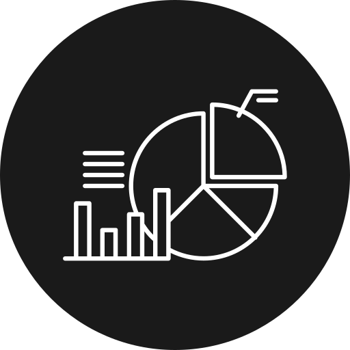 cirkeldiagram Generic black fill icoon