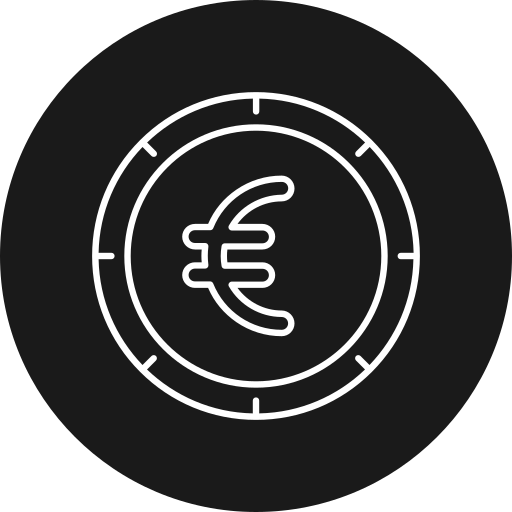 euro Generic black fill icono