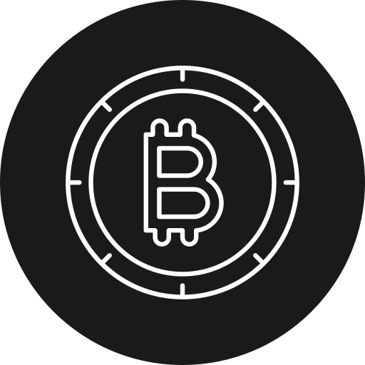 bitcoin Generic black fill icono