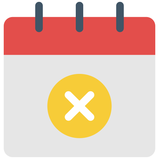 Cancel event Generic color fill icon