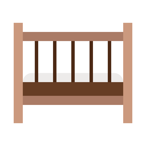 детская кроватка Generic color fill иконка