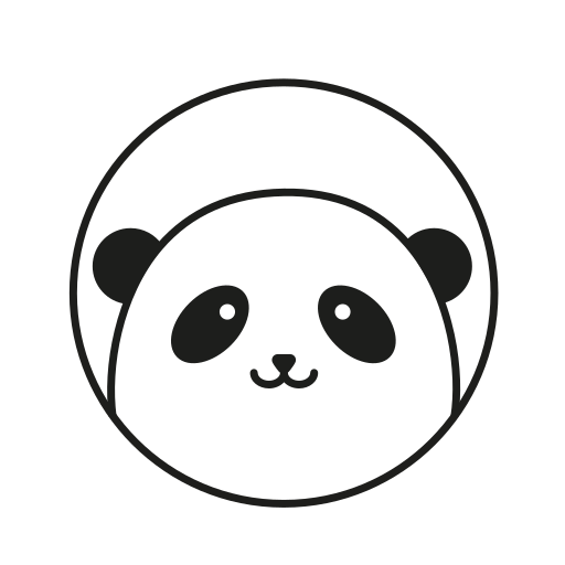 Panda Generic black fill icon
