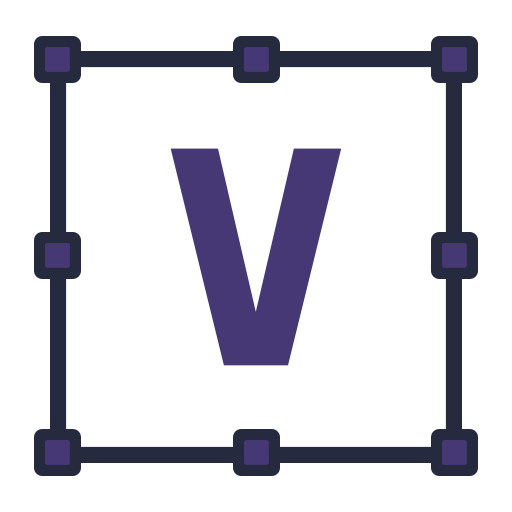 文字 v Generic color lineal-color icon