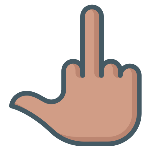 Middle finger Generic color lineal-color icon