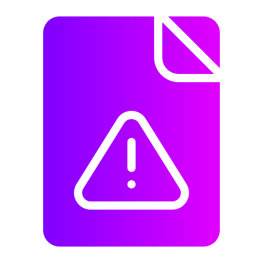 경고 Generic gradient fill icon