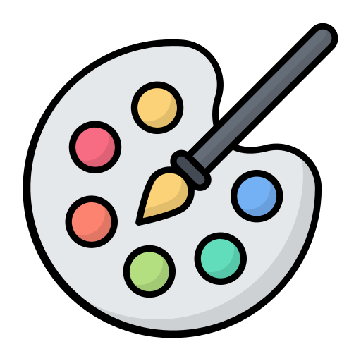 미술 Generic color lineal-color icon