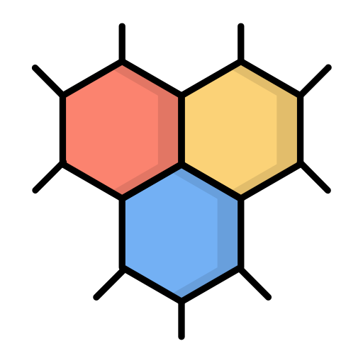 cząsteczki Generic color lineal-color ikona