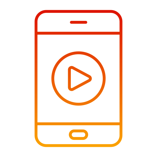 video uitleg Generic gradient outline icoon