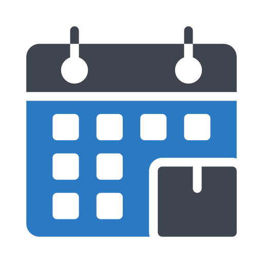 Delivery schedule Generic color fill icon
