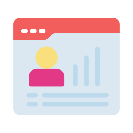 website Vector Stall Flat icon