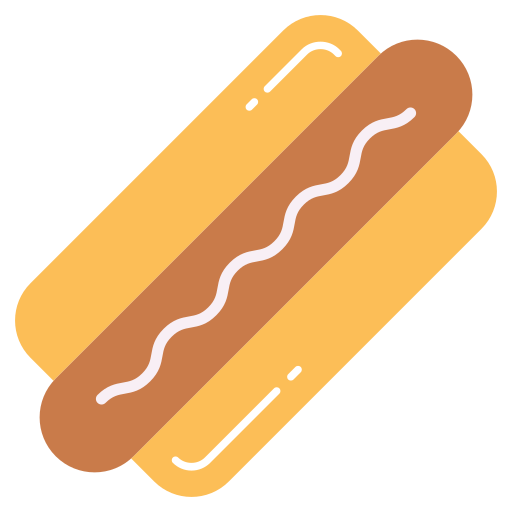 broodje hotdog Generic color fill icoon