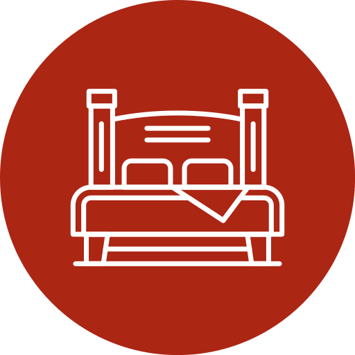 Double bed Generic color fill icon