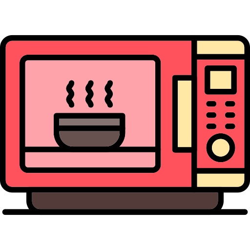 kuchenka mikrofalowa Generic color lineal-color ikona