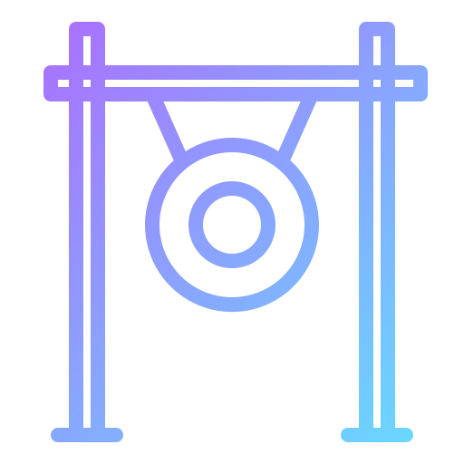 gong Generic gradient outline icono