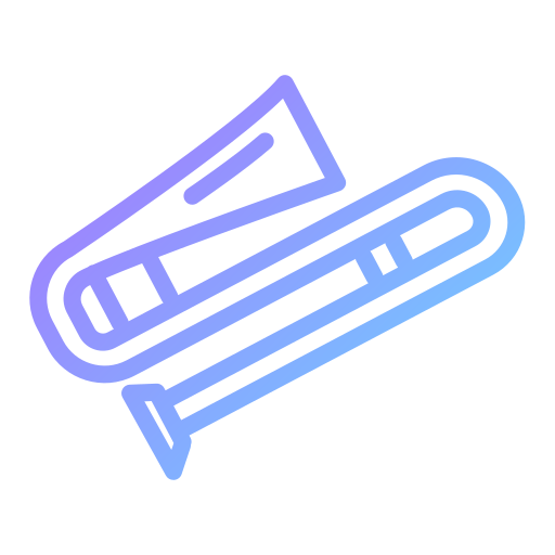 trombone Generic gradient outline icoon