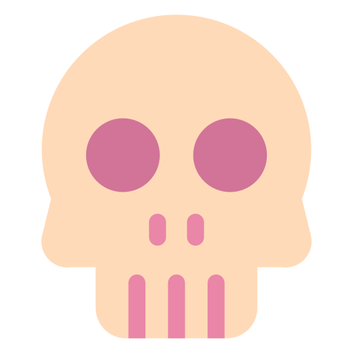 頭蓋骨 Generic color fill icon