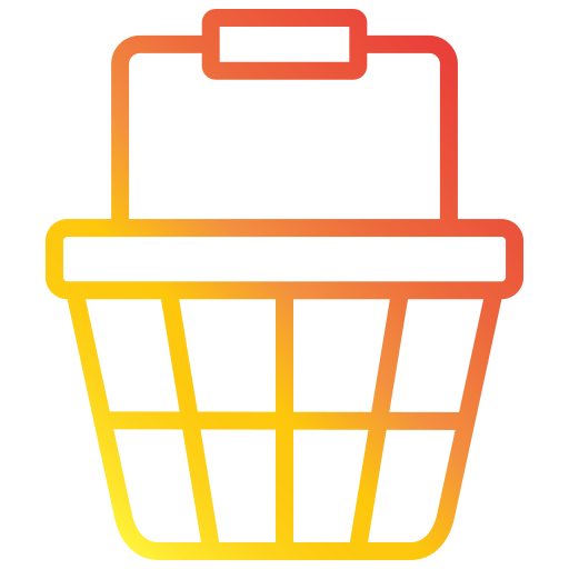 cesta de la compra Generic gradient outline icono
