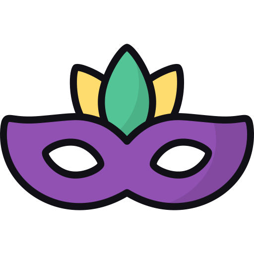 maschera da festa Generic color lineal-color icona