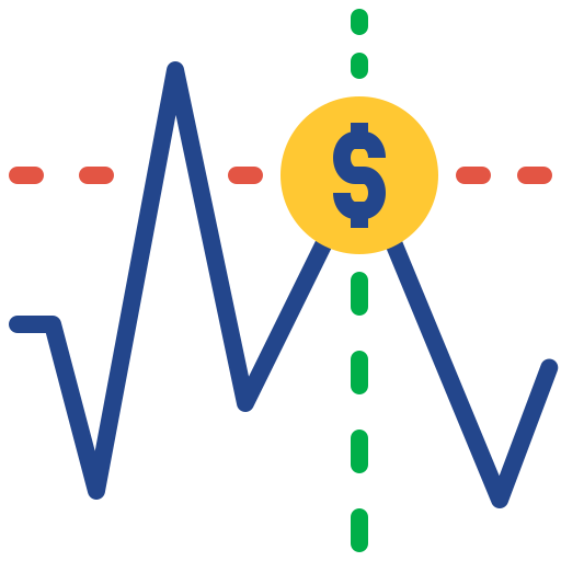 Stock market Generic color fill icon