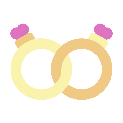 Свадебные кольца Generic color fill иконка